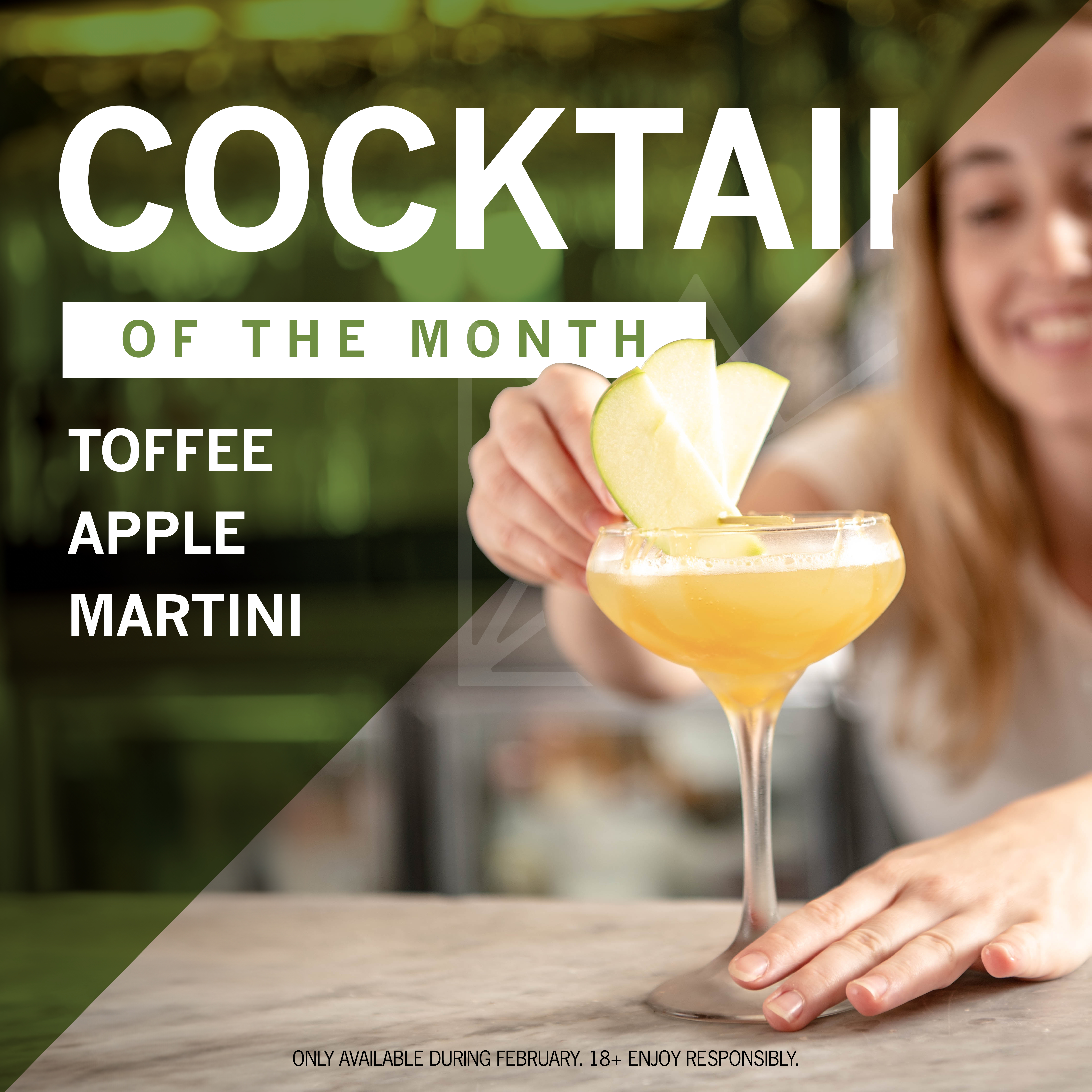 Feb 2024 COTM - Toffee Apple Martini - Totem - The Prince Hotel