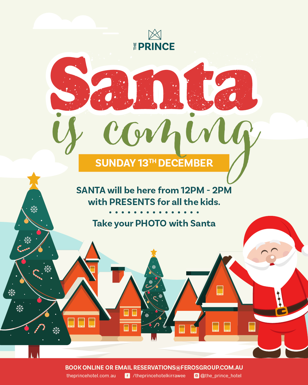 Santa Visit 2026 - Social Portrait - The Prince Hotel Kirrawee